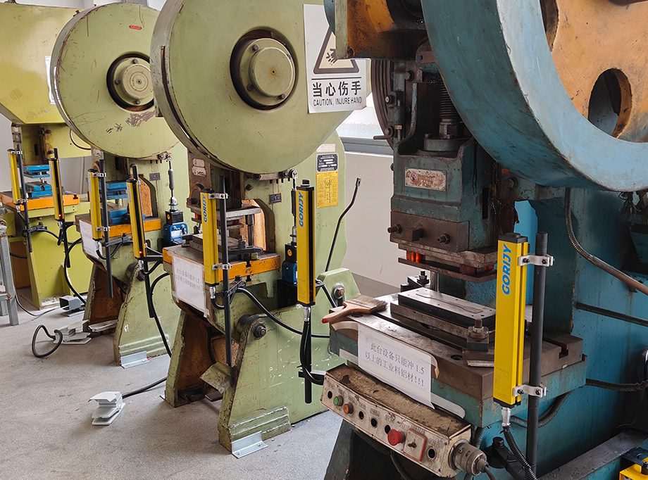 常州危險區域安全光柵安裝案例